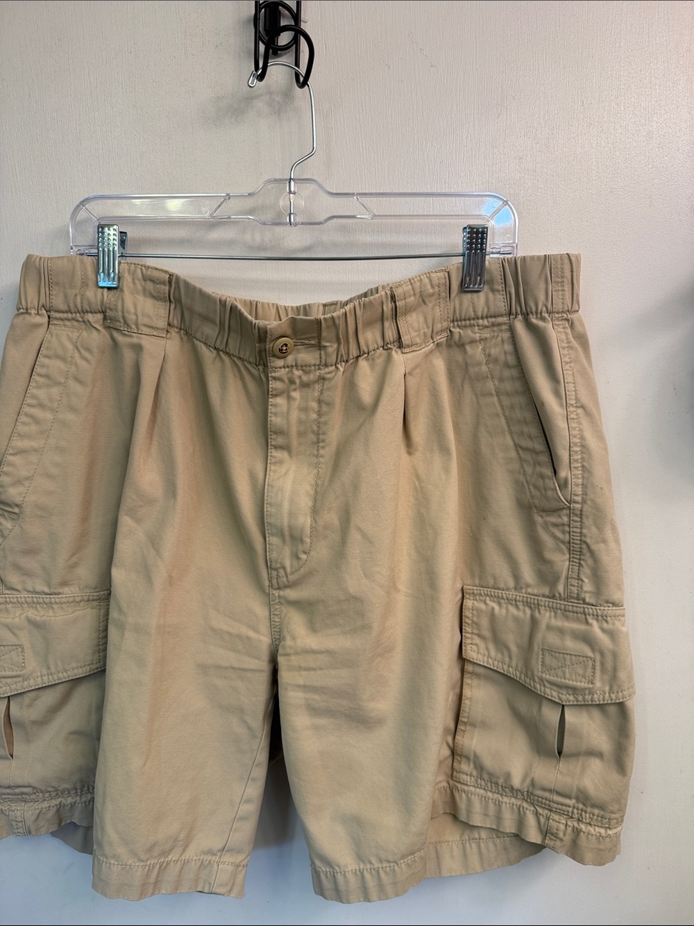 Tommy Bahama Tan Cargo Shorts with Multiple Pockets